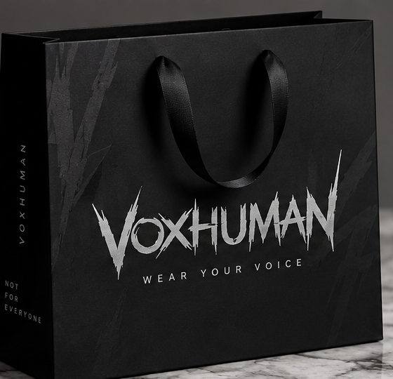 VOXHUMAN branded shopping bag